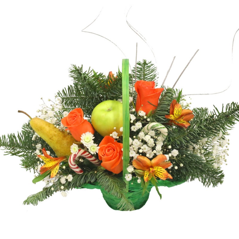 фото Композиция "Фруктовая корзинка" 