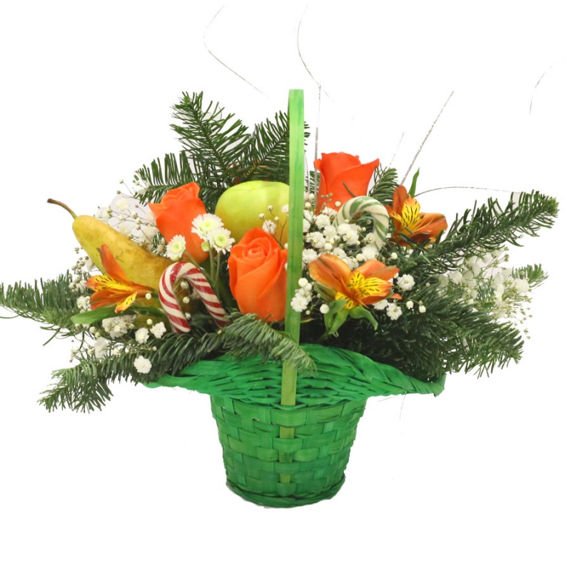 фото Композиция "Фруктовая корзинка" 