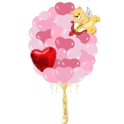 фото Композиция "Мишка-амурчик" 